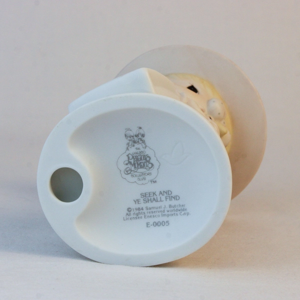 Enesco Precious Moments Collector Club Figure “Seek & Ye Shall Find” 1984 E-0005