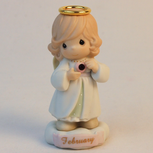 Enesco Precious Moments Figure “February” 1996 #261246 No Production Mark