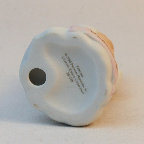 Enesco Precious Moments Figure “February” 1996 #261246 No Production Mark