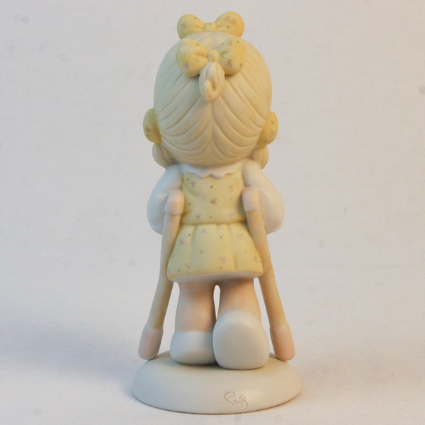 Enesco Precious Moments Easter Seals Figure “He Walks With Me” 1986 #107999