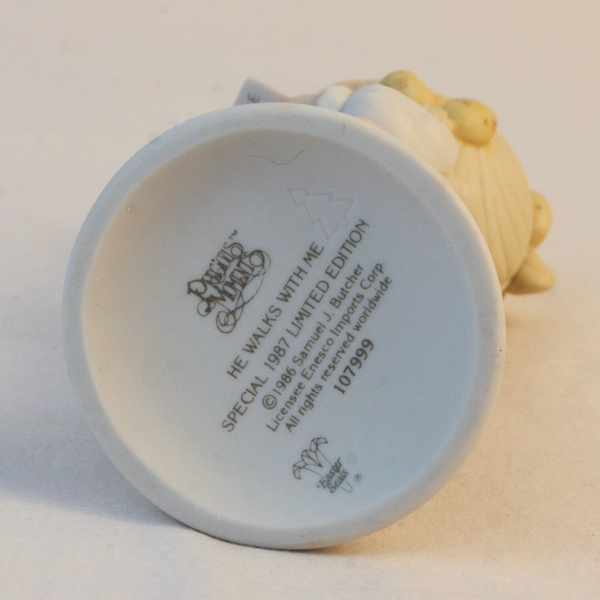 Enesco Precious Moments Easter Seals Figure “He Walks With Me” 1986 #107999