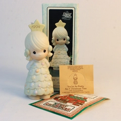 Enesco Precious Moments Figure “You're As Pretty As A Christmas Tree” 94' 530425