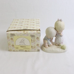 Enesco Precious Moments Figure “Thou Art Mine” 1979 E-3113 Cross Production Mark