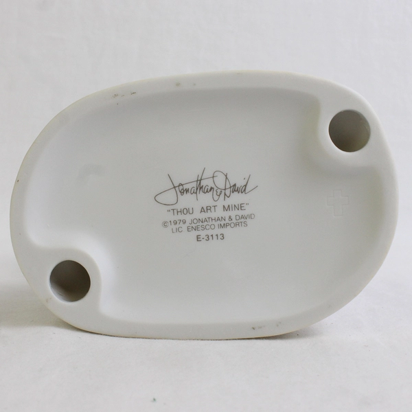 Enesco Precious Moments Figure “Thou Art Mine” 1979 E-3113 Cross Production Mark