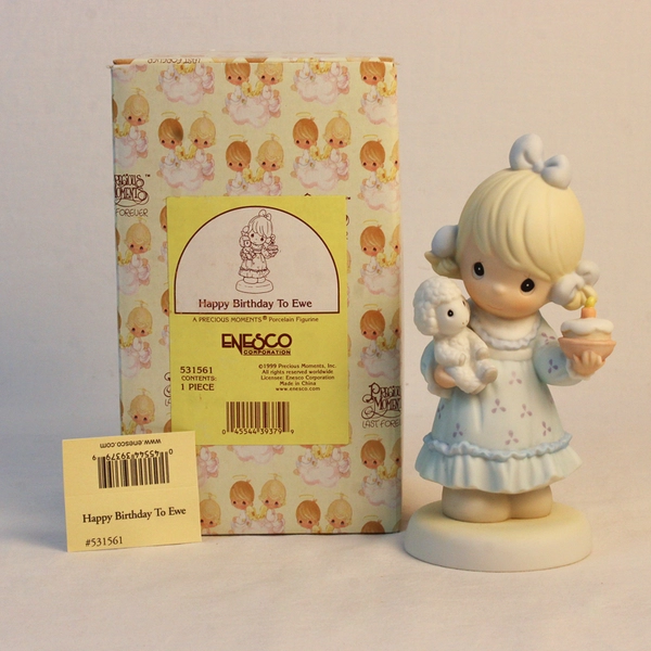 Enesco Precious Moments Figure “Happy Birthday To Ewe” 1999 #531561 Star Mark
