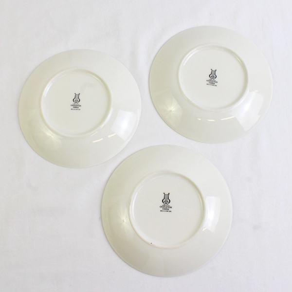Set of 3 VTG Eva Zeisel Castleton Museum White Bread Plates 6 1/4"