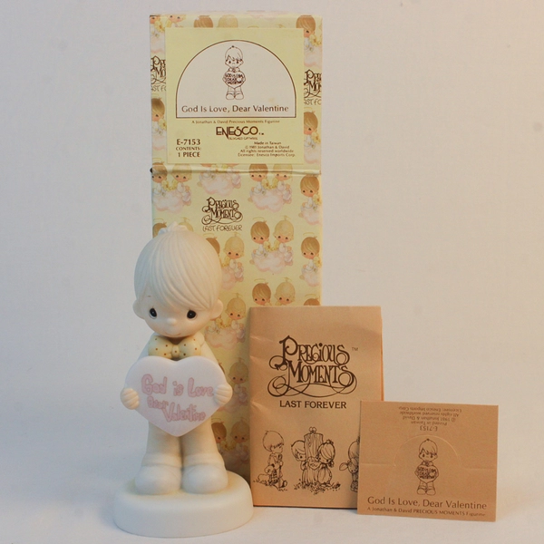 Enesco Precious Moments Figure “God Is Love, Dear Valentine” 1981 E-7153