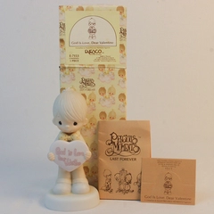 Enesco Precious Moments Figure “God Is Love, Dear Valentine” 1981 E-7153