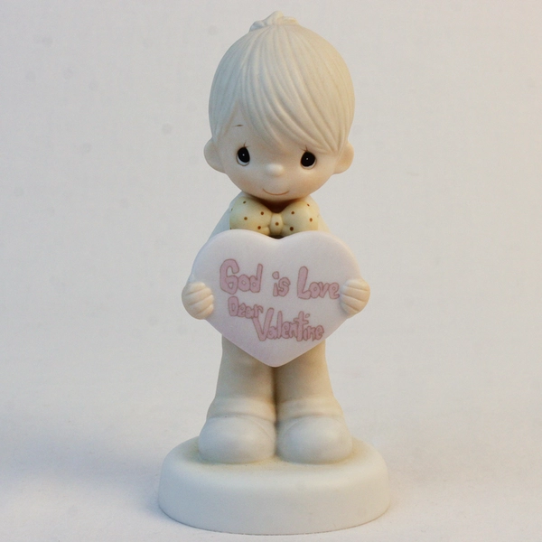 Enesco Precious Moments Figure “God Is Love, Dear Valentine” 1981 E-7153