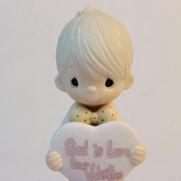Enesco Precious Moments Figure “God Is Love, Dear Valentine” 1981 E-7153
