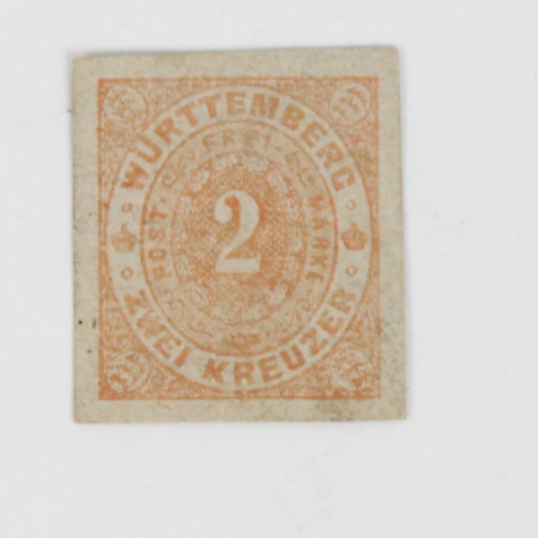 Lot Of 4 Wurttemberg Germany Cut Square Postal Stationery Stamps Used 