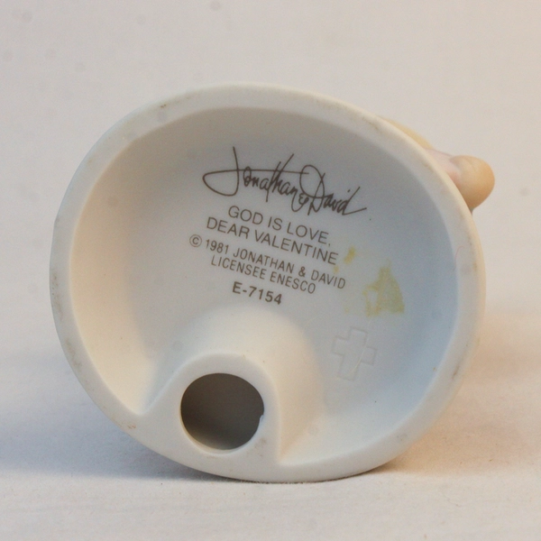 Enesco Precious Moments Figure “God Is Love, Dear Valentine” 1981 E-7154