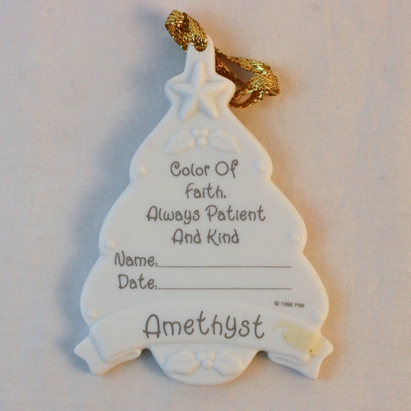 Enesco Precious Moments Figure “Mini Birthstone Hanging Ornament Feb” 96' 327255