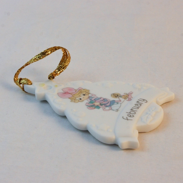 Enesco Precious Moments Figure “Mini Birthstone Hanging Ornament Feb” 96' 327255