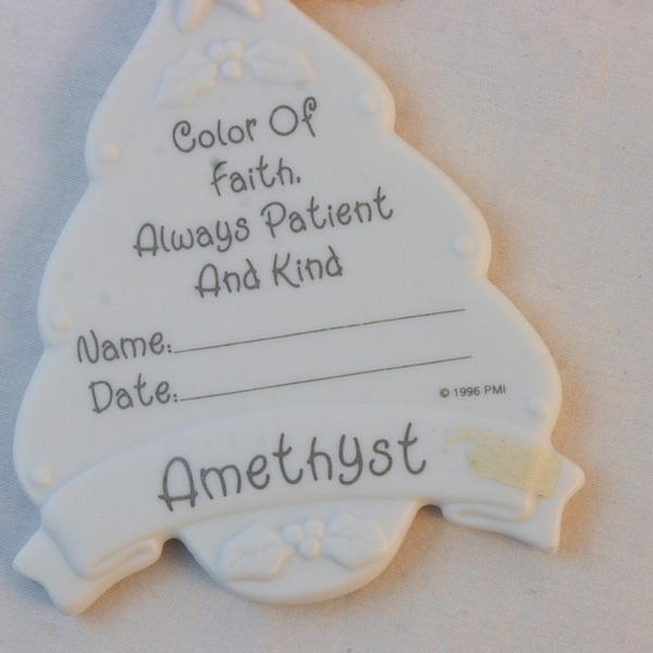 Enesco Precious Moments Figure “Mini Birthstone Hanging Ornament Feb” 96' 327255