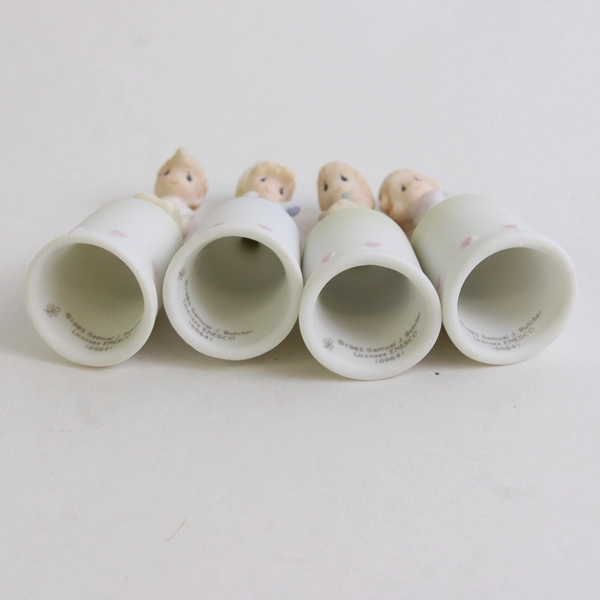 Enesco Precious Moments Figure “Four Seasons Series” Thimbles 1985 #100641