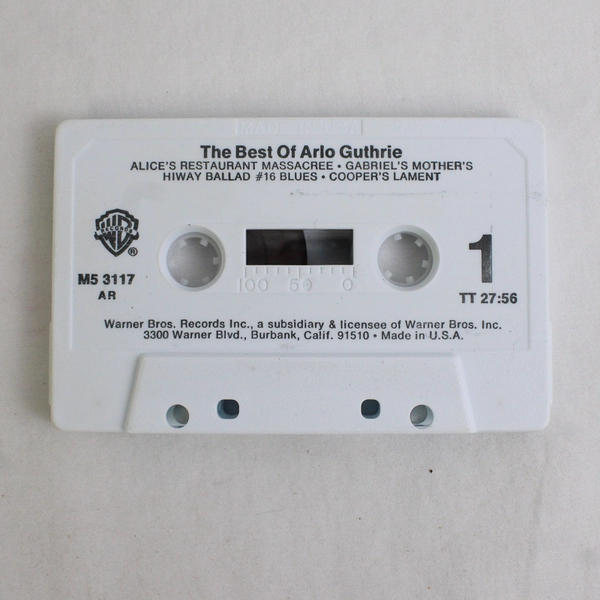 Arlo Guthrie The Best Of Cassette Tape WB M5 3117 Folk Music, 1977