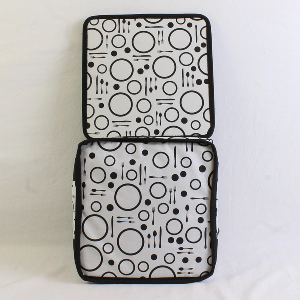 The Container Store Dinner Is Served Bread/Dessert Plate Storage Container