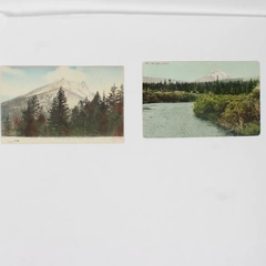 Lot Of 2 Vintage Mt Pitt Oregon Cascades Color Postcards