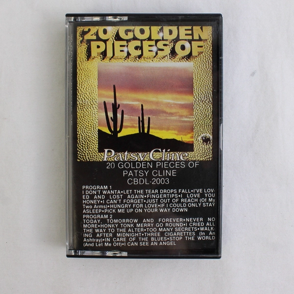 20 Golden Pieces Of Patsy Cline Cassette Tape CBDL-2003