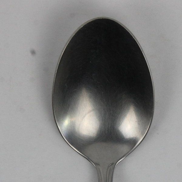 Lot Of 4 Wallace Silver Modern Thread Pattern Oval Soup Spoons 18/10 SS 7.25"