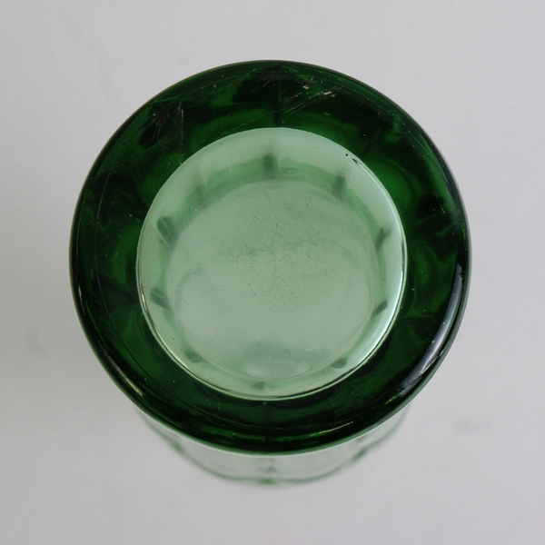 Vintage Green Glass Coca-Cola Coke Bottle Greece Empty 6.5 OZ