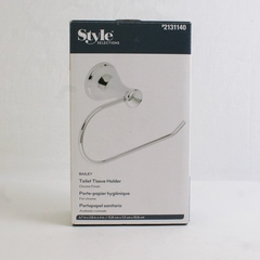 Style Selections Bailey Toilet Paper Holder Wall Mount Chrome #2131140