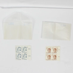 Lot Of 2 Great American Series Stamp Blocks George Mason 1981 Sequoyah 1980 MNH