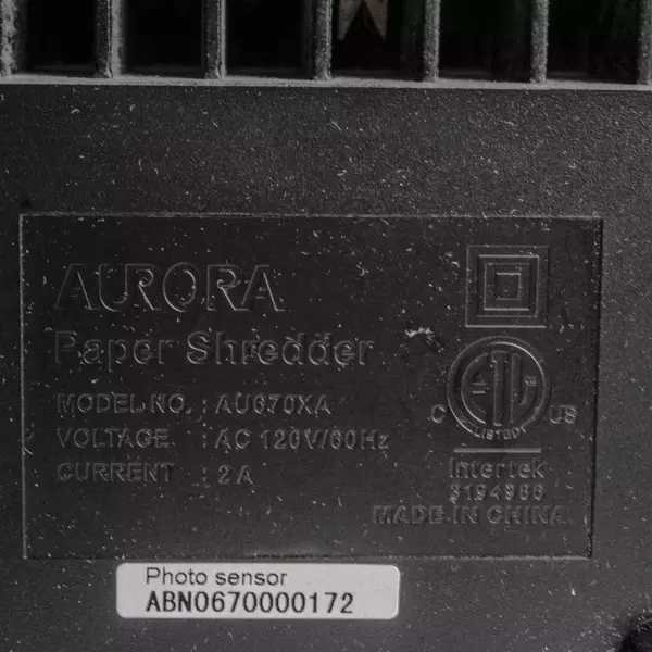 Aurora AU670XA 6-Sheet Light Duty Cross-Cut Paper Shredder 