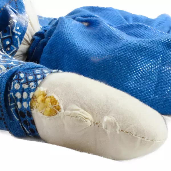 Vintage Yarn Hair Doll Pair Boy & Girl Cloth Dolls 23.5in Collectible