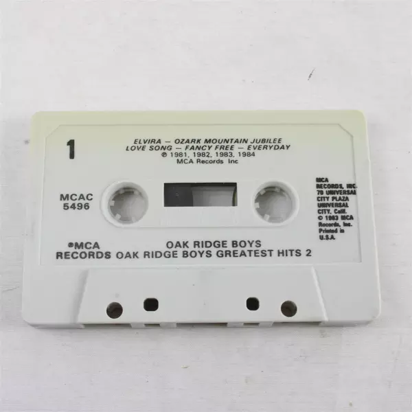 Oak Ridge Boys Greatest Hits Vol. 2 1984 Cassette Tape
