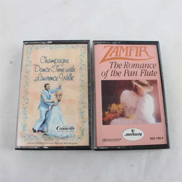 Lot of 2 Zamfir Cassettes The Romance of the Pan Flute & Champagne Dance Time