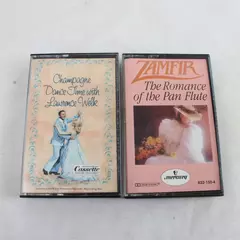 Lot of 2 Zamfir Cassettes The Romance of the Pan Flute & Champagne Dance Time
