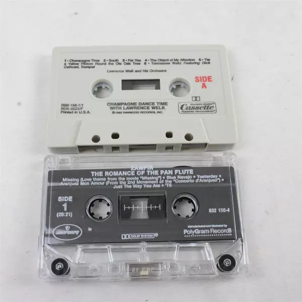 Lot of 2 Zamfir Cassettes The Romance of the Pan Flute & Champagne Dance Time
