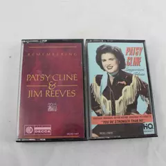Lot of 2 Patsy Cline & Jim Reeves Cassettes Remembering / Songwriter's Tribute