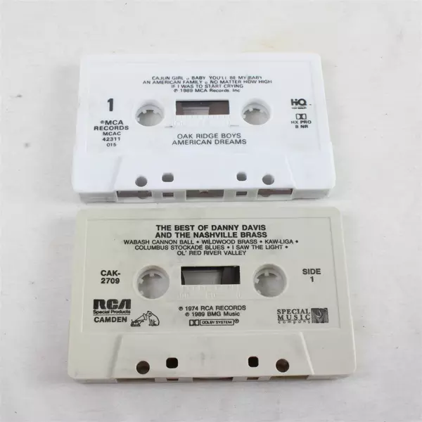 Lot of 2 Music Cassettes The Oak Ridge Boys American Dreams & Danny Davis
