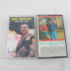 Lot of 2 Cassettes Hank Thompson Greatest Hits & Best of Town & Country
