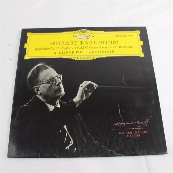 Mozart Symphonies 35 Haffner 32 G Major 38 Prague Karl Böhm Vinyl