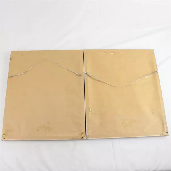 Set of 2 Watercolor Pansy Framed Prints Red & Yellow Floral Wall Art