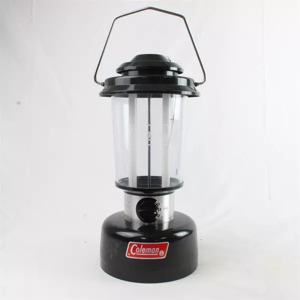 Coleman Twin Tube Fluorescent Green Lantern Model 5344-700 Battery Powered