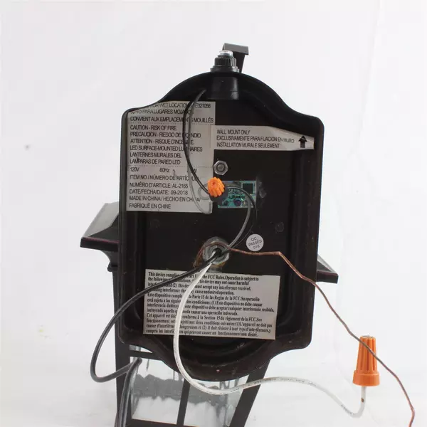 Outdoor Lantern Brushed Patina Finish Used Untested