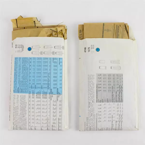 Lot of 2 Butterick 3132 & 4746 Misses Flared A-Line Skirt Patterns 12-18