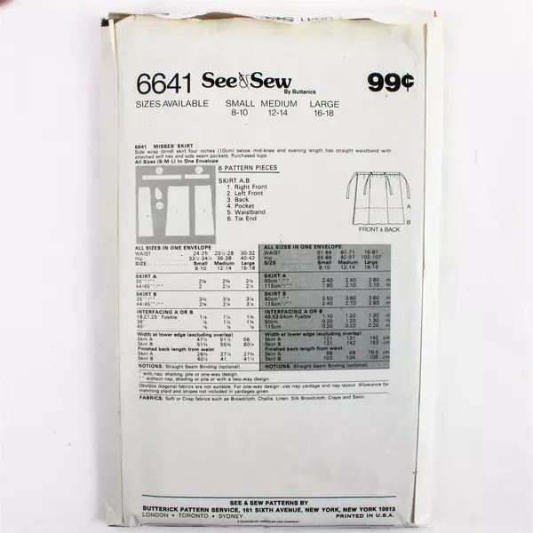 Lot of 3 Butterick Sewing Patterns 6641 3756 4600 Sz 12-18