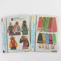 Lot of 2 McCall's Sewing Patterns 5948 M & 6159 Size 14-18 Vintage
