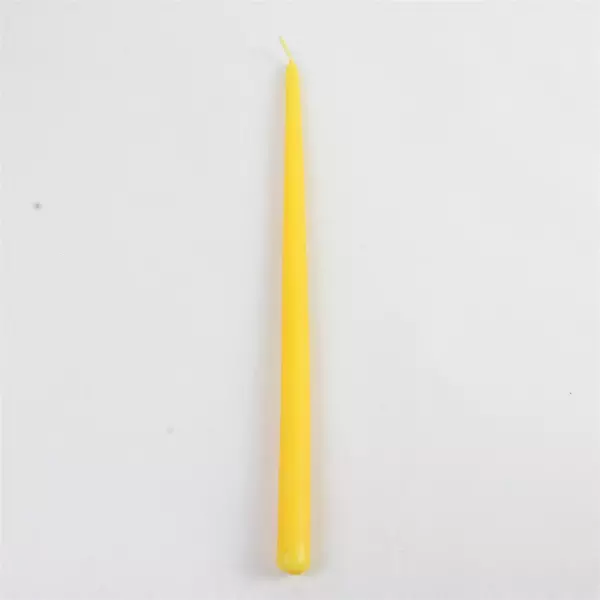 Vintage Hallmark Box of 6 10" Yellow Hostess Taper Candles