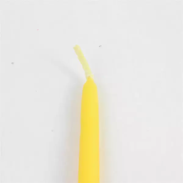 Vintage Hallmark Box of 6 10" Yellow Hostess Taper Candles