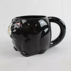 Vintage Takahashi Ceramic Black Cat Mug Made in Japan 3" Collectible