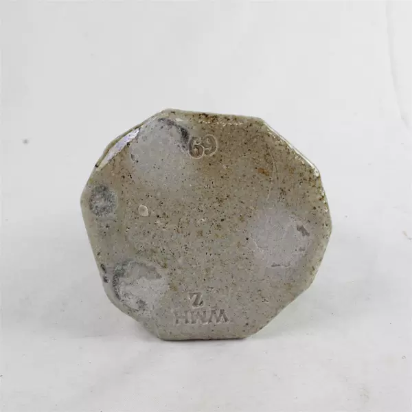 6.5" Taupe Ceramic Vase Minimalist Small Bouquet Decor