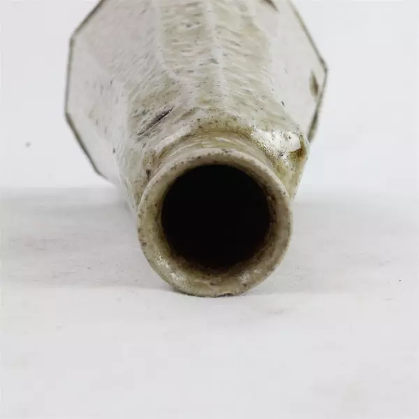 6.5" Taupe Ceramic Vase Minimalist Small Bouquet Decor