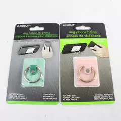 Lot of 2 E-Circuit Phone Ring Holder Kickstand Adhesive Low-Profile